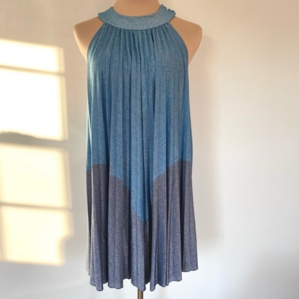 Free People Metallic Love Pleated Dress - Picture 7 of 7